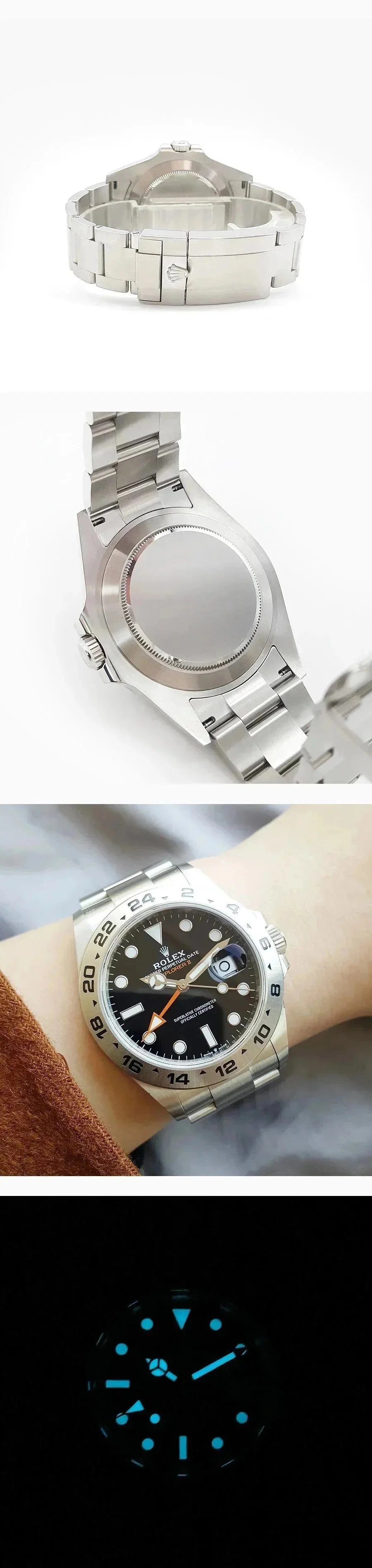 Men's Premium Automatic Mechanical Watch about18CM Full Set Date Dual Time Zone(Boutique Edition)-1323