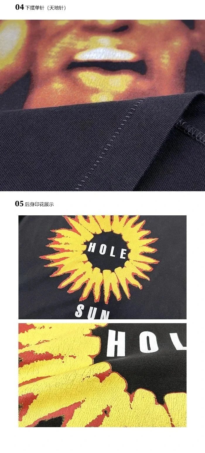 Washed Printed Men's Digital Direct Print Loose Short Sleeve T Shirt-2826