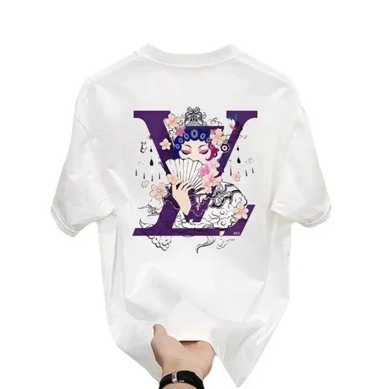 American style pure cotton short sleeve new model for men and women T T-shirt Print Summer-0913