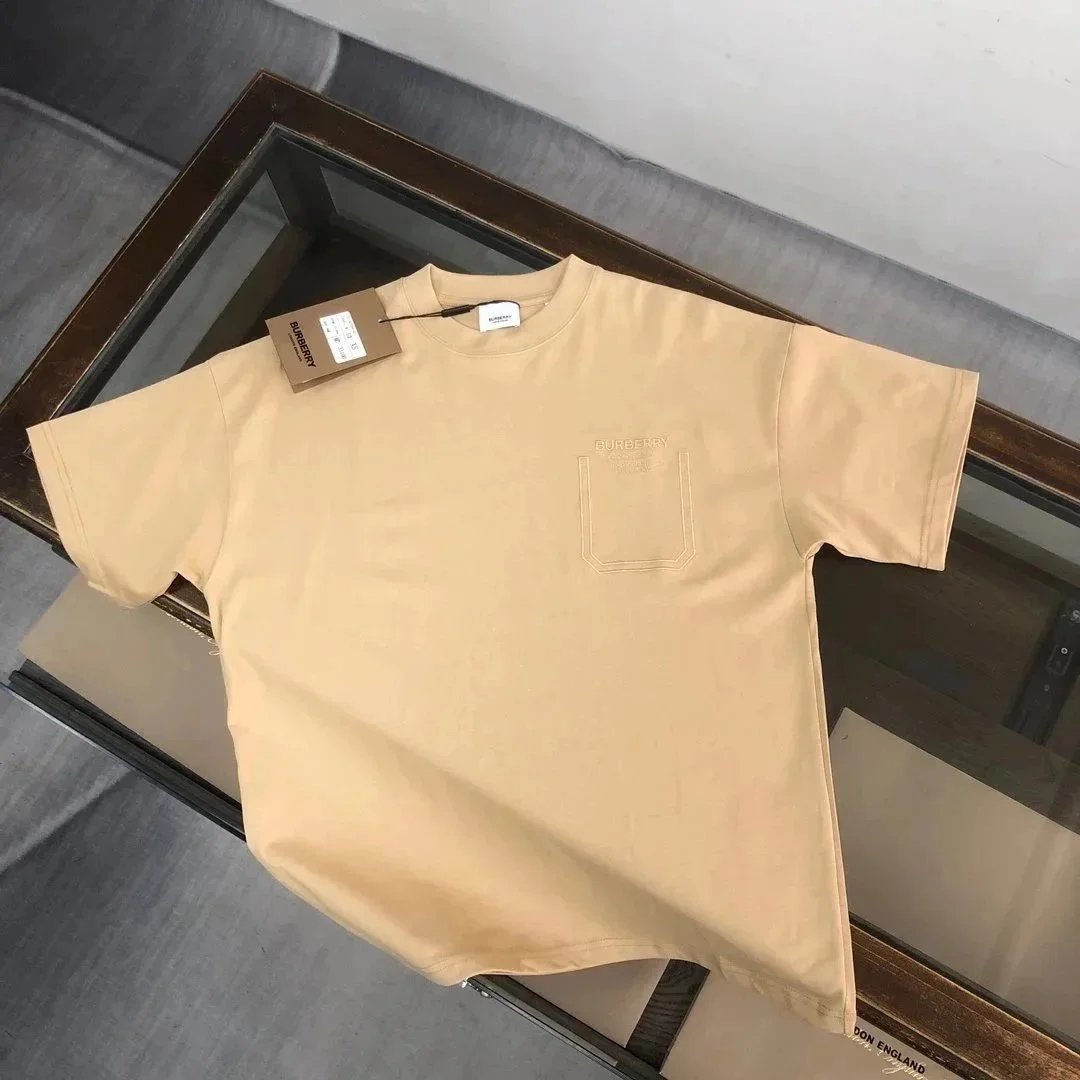 BUR*BERRY round Neck Short Sleeve T Shirt-0849