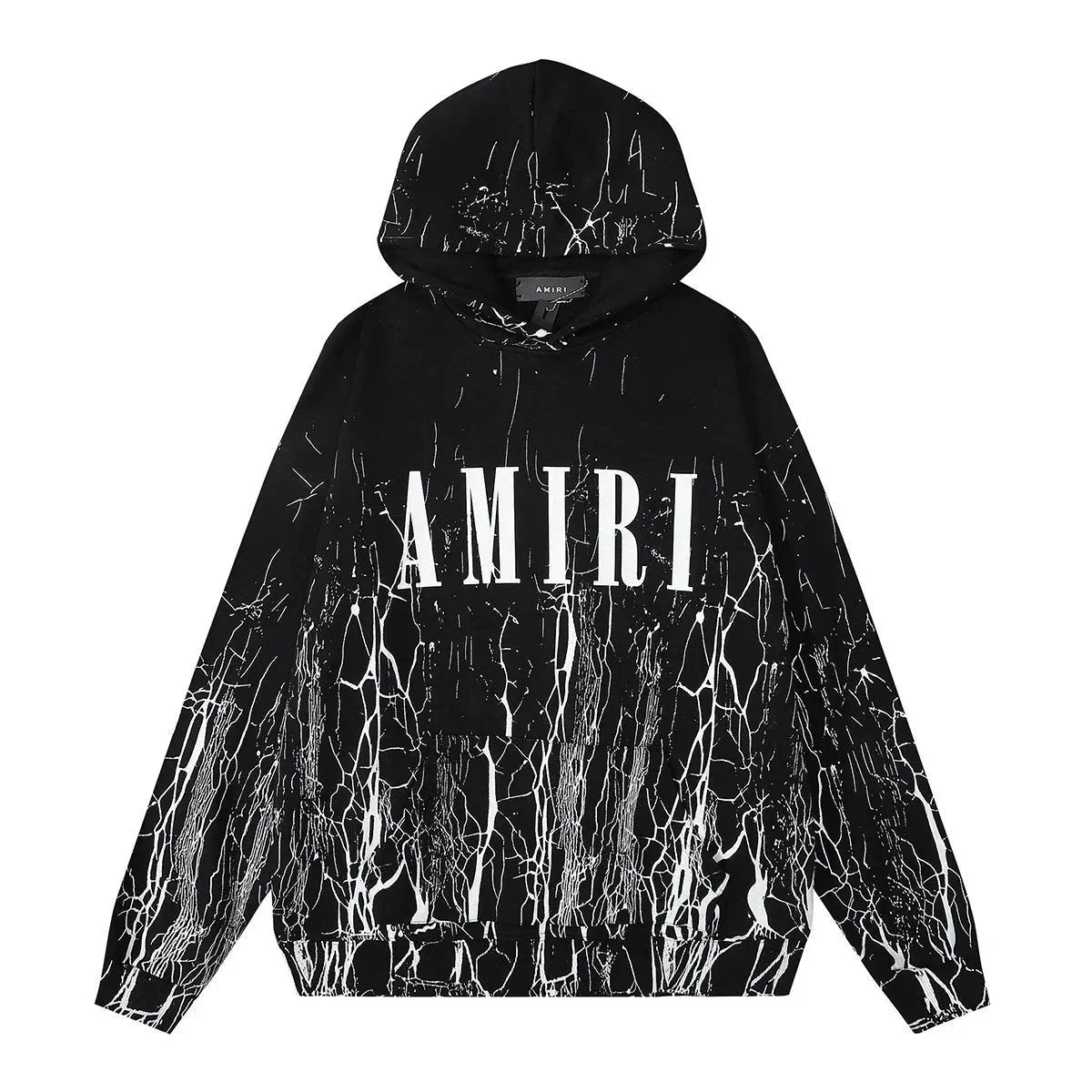 Autumn and Winter New360Gram AM1R1Cracked Classic Letters LOGO Printed cotton terry unisex hooded sweatshirt www.yupoo.site