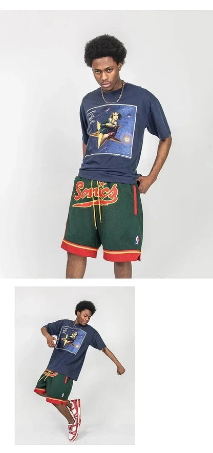 Washed Printed Men's Digital Direct Print Loose Short Sleeve T Shirt-2826