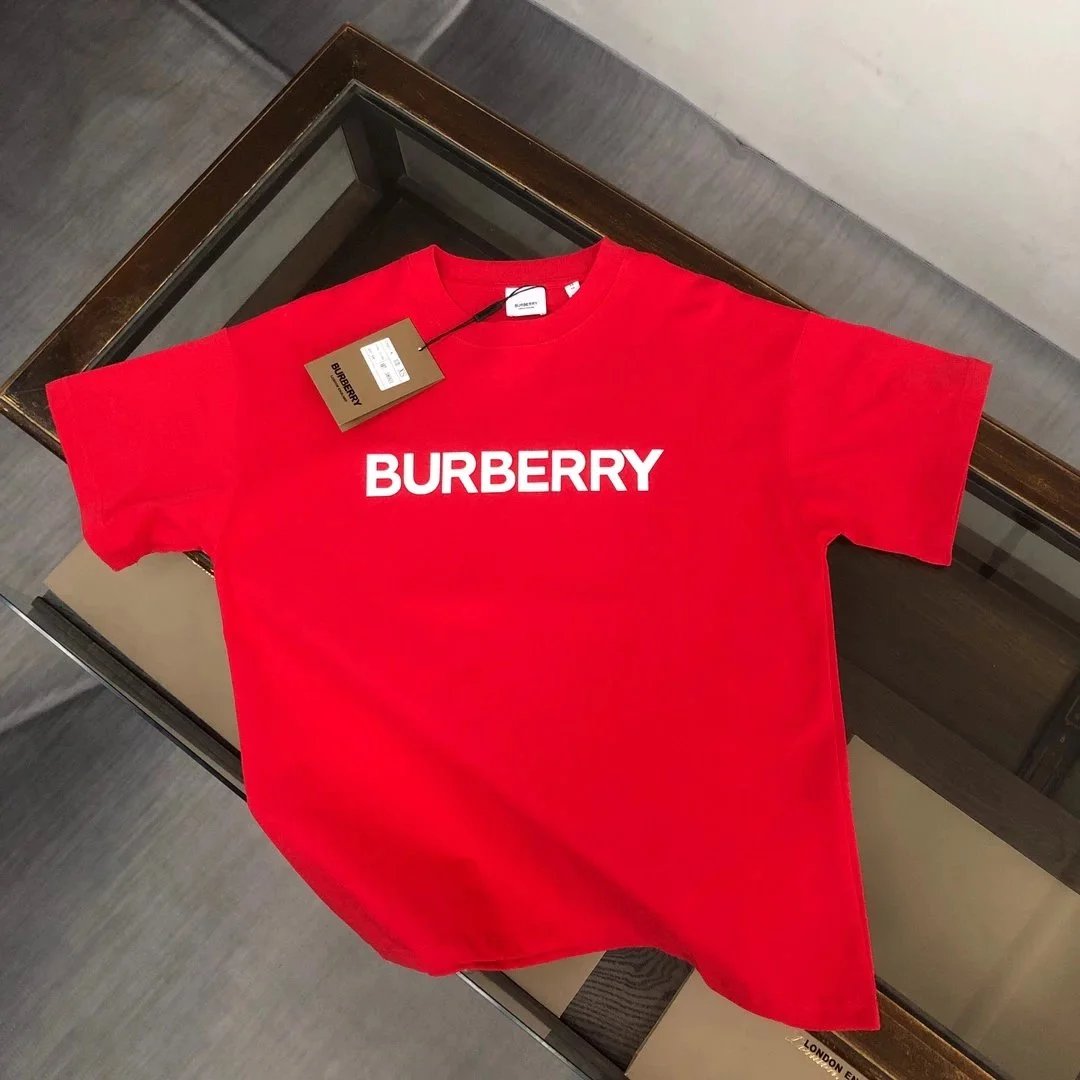 BUR*BERRY round Neck Short Sleeve T Shirt-0849