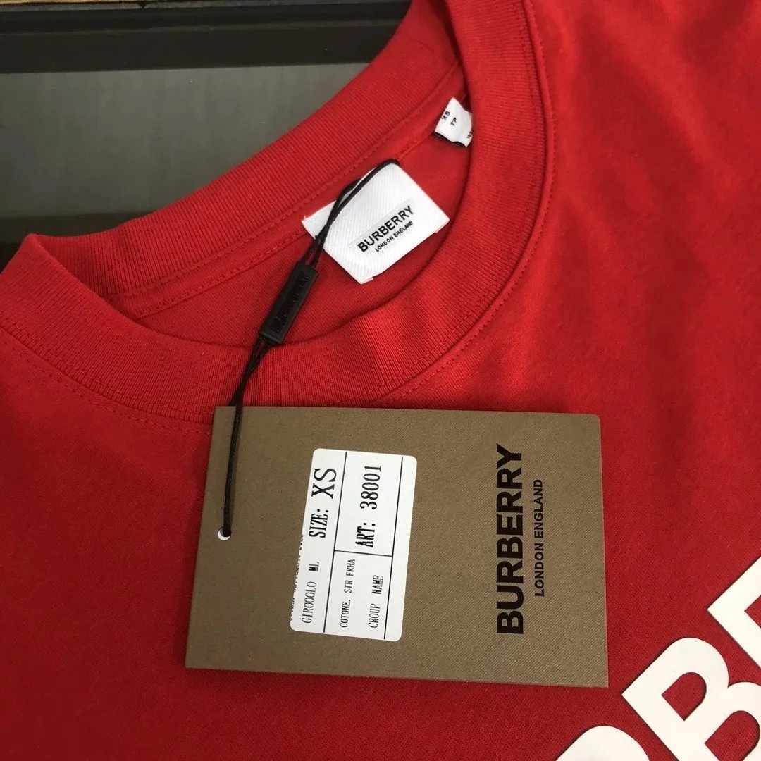 BUR*BERRY round Neck Short Sleeve T Shirt-0849