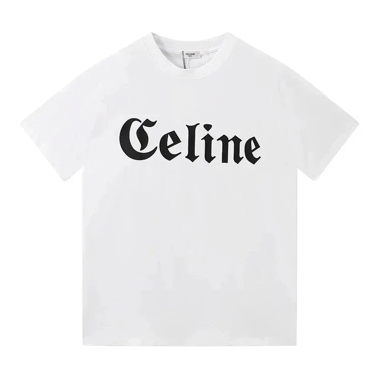 Letter Pattern Short Sleeve T Shirt-1932