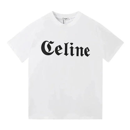 Letter Pattern Short Sleeve T Shirt-1932