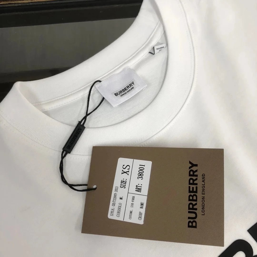 BUR*BERRY round Neck Short Sleeve T Shirt-0849