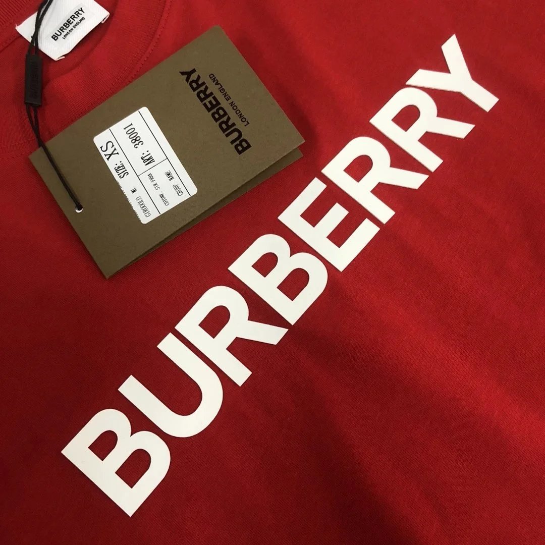 BUR*BERRY round Neck Short Sleeve T Shirt-0849