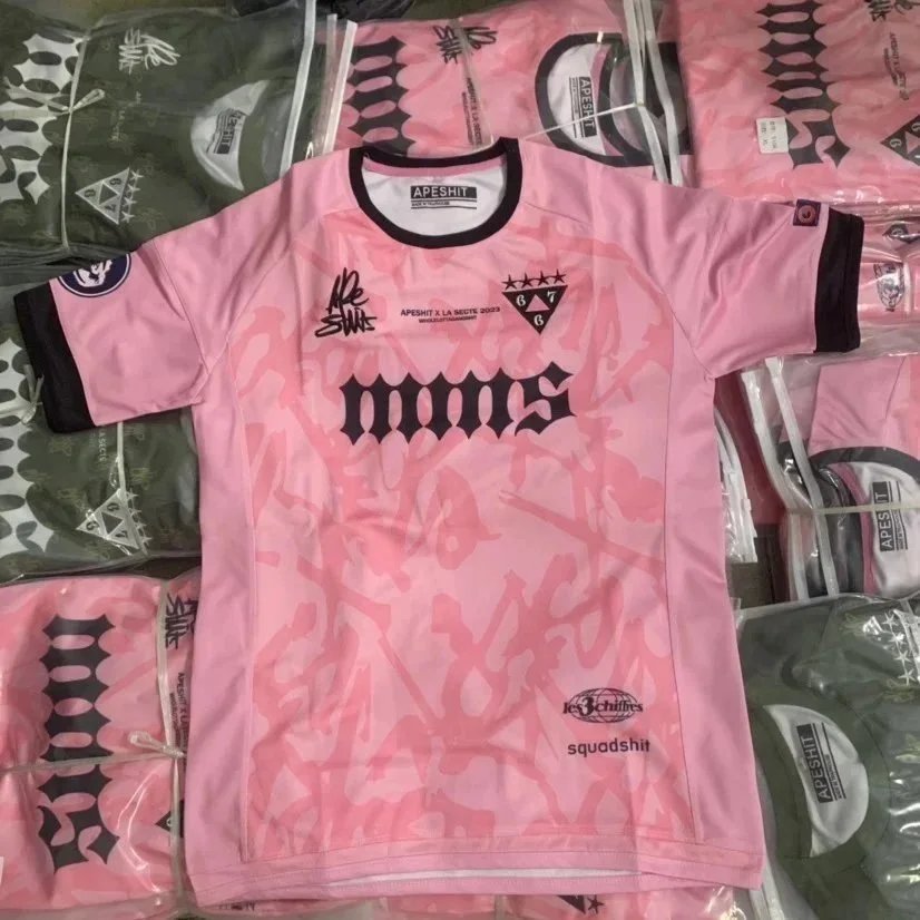 Apeshit Short Sleeve Jersey T T-shirt Sports Casual Embroidered Logo European and American Stars jersey Hip-Hop Street Style-1064