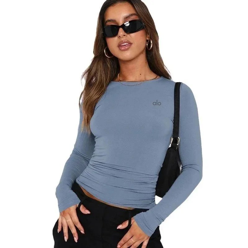 Yoga Clothing Cross-Border Trade Fitness Long Sleeve Base Layer Dance Versatile Quick-Dry Training Top Sports T Shirt-2573