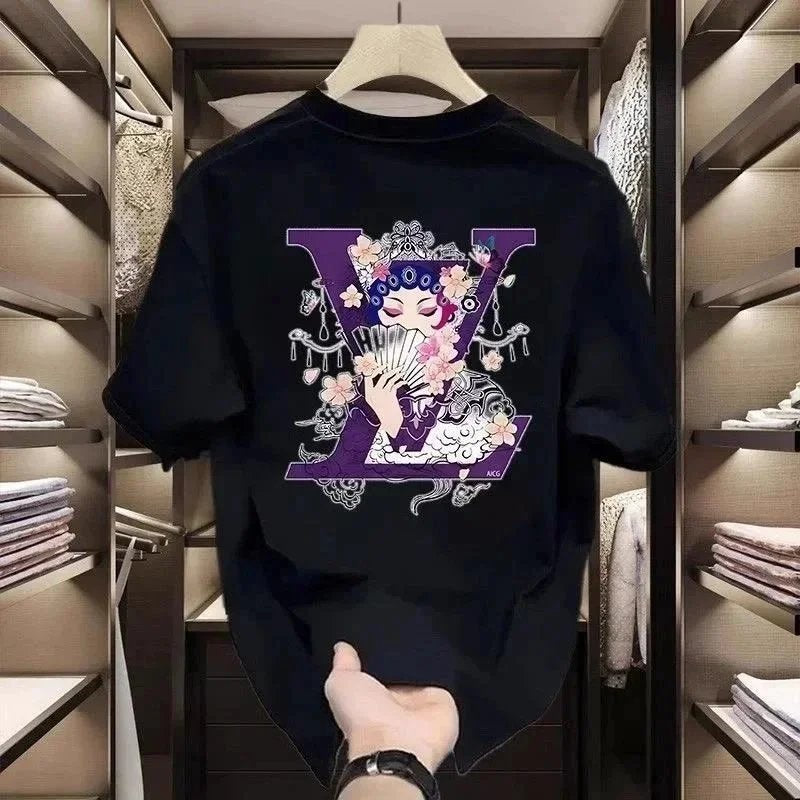 American style pure cotton short sleeve new model for men and women T T-shirt Print Summer-0913