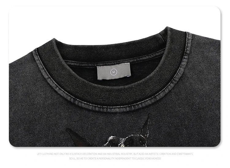 Animal Three Greyhounds Print Short Sleeve T Shirt-2782