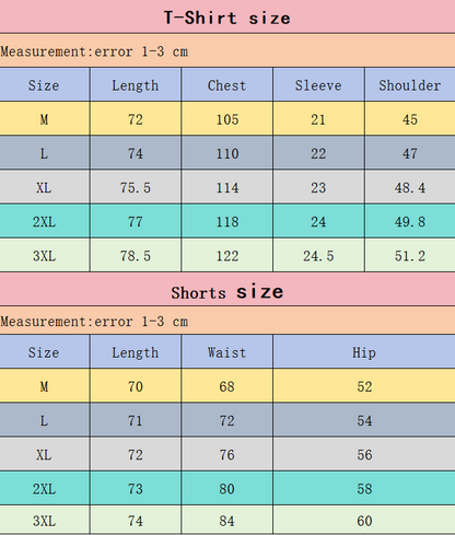 New Summer Trendy Short Sleeve Set-1190