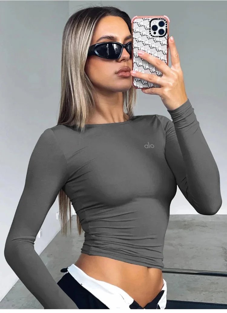Yoga Clothing Cross-Border Trade Fitness Long Sleeve Base Layer Dance Versatile Quick-Dry Training Top Sports T Shirt-2573