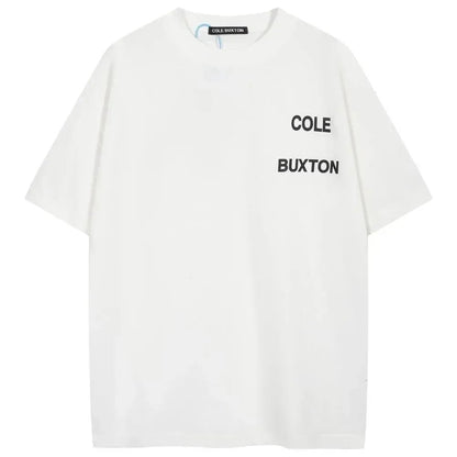 American-style Loose-fitting Pure Cotton Short Sleeve T Shirt-2847