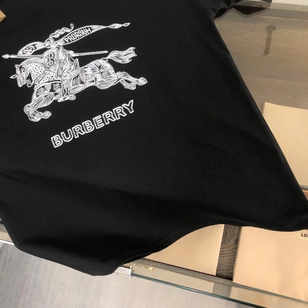 BUR*BERRY round Neck Short Sleeve T Shirt-0849