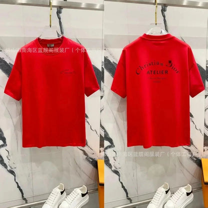 Short Sleeve Internet Celebrity Versatile T Unisex T-Shirt-1999