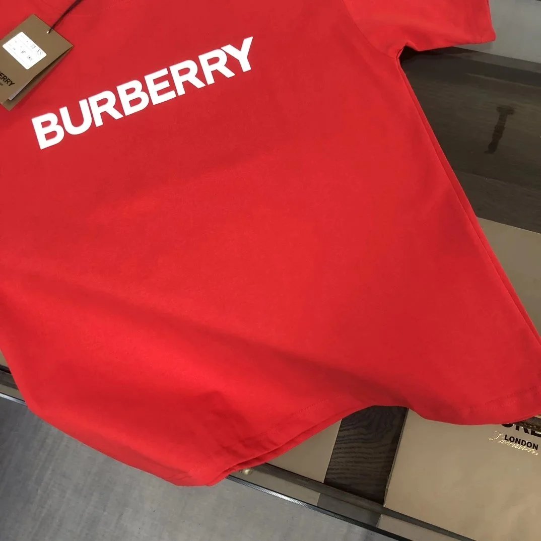 BUR*BERRY round Neck Short Sleeve T Shirt-0849