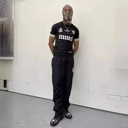 Apeshit Short Sleeve Jersey T T-shirt Sports Casual Embroidered Logo European and American Stars jersey Hip-Hop Street Style-1064