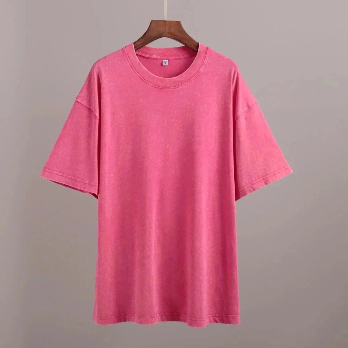 Women's Yoga Clothing European and American Loose Casual Short Sleeve T T-shirt Round Neck Washed Brushed Breathable Sports Top-2568