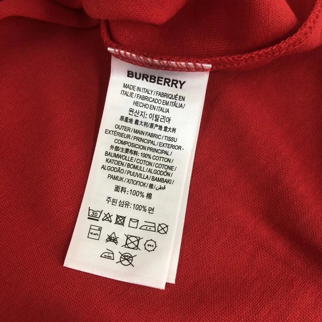 BUR*BERRY round Neck Short Sleeve T Shirt-0849