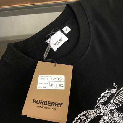 BUR*BERRY round Neck Short Sleeve T Shirt-0849