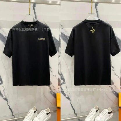 Short Sleeve Internet Celebrity Versatile T Unisex T-Shirt-1999