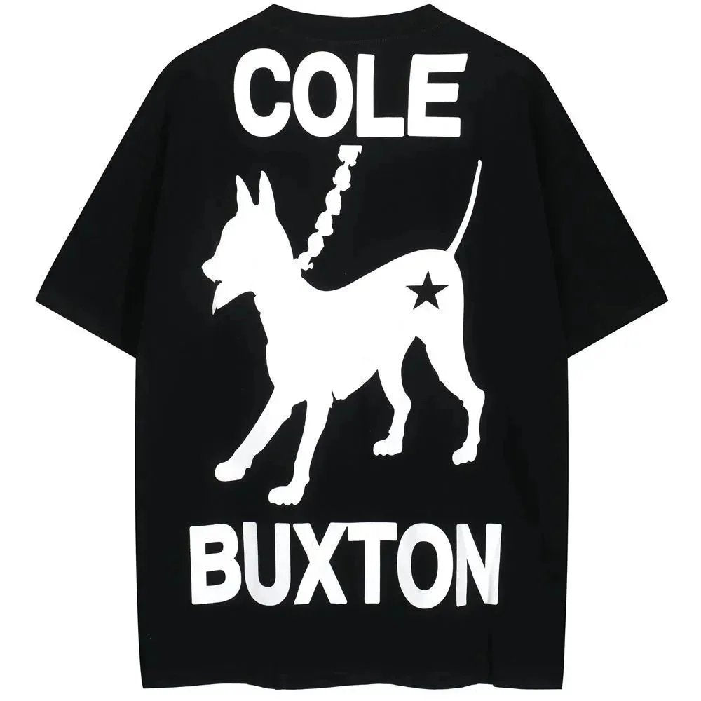 American-style Loose-fitting Pure Cotton Short Sleeve T Shirt-2847