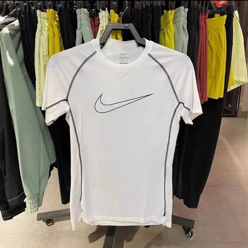 New sports bodysuit long sleeve men high elasticity base layer running fitness T Shirt Basketball Uniform Track and Field Training Top-0508