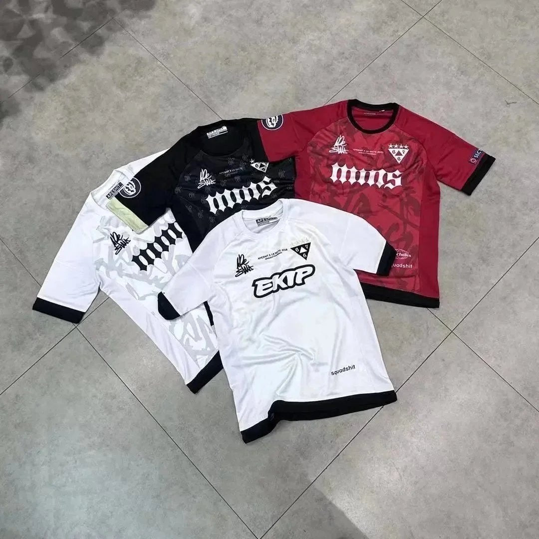 Apeshit Short Sleeve Jersey T T-shirt Sports Casual Embroidered Logo European and American Stars jersey Hip-Hop Street Style-1064