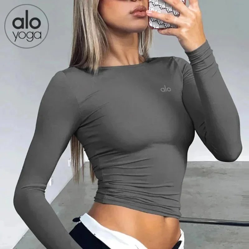 Yoga Clothing Cross-Border Trade Fitness Long Sleeve Base Layer Dance Versatile Quick-Dry Training Top Sports T Shirt-2573