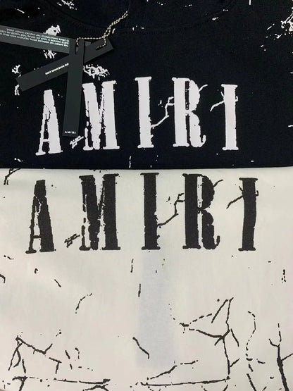 Autumn and Winter New360Gram AM1R1Cracked Classic Letters LOGO Printed cotton terry unisex hooded sweatshirt www.yupoo.site