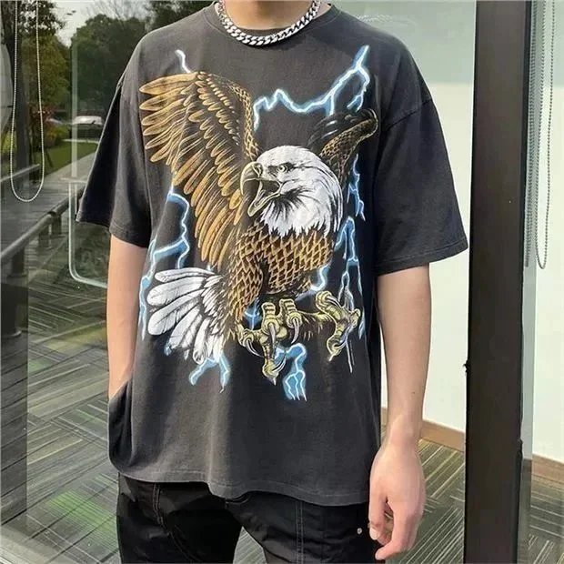 Retro short sleeve T Men's T-shirt-2771