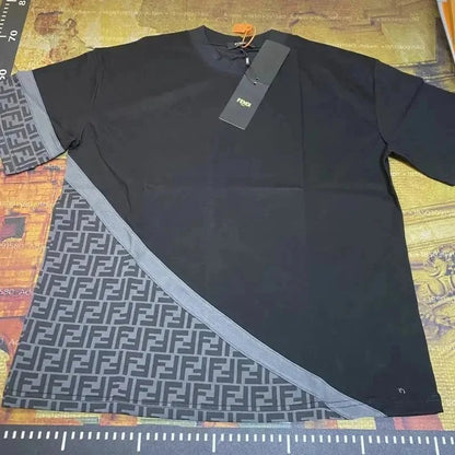 Loose Round Neck Pullover Straight Short Sleeve T Shirt-2759