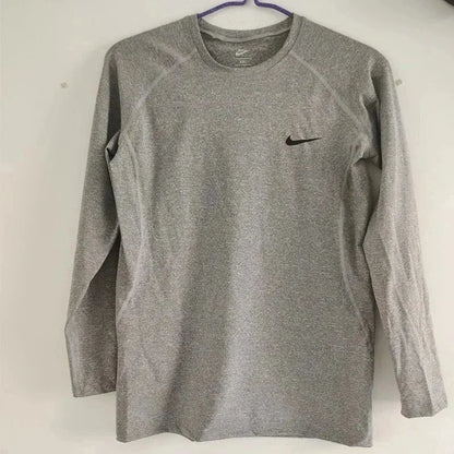 New sports bodysuit long sleeve men high elasticity base layer running fitness T Shirt Basketball Uniform Track and Field Training Top-0508