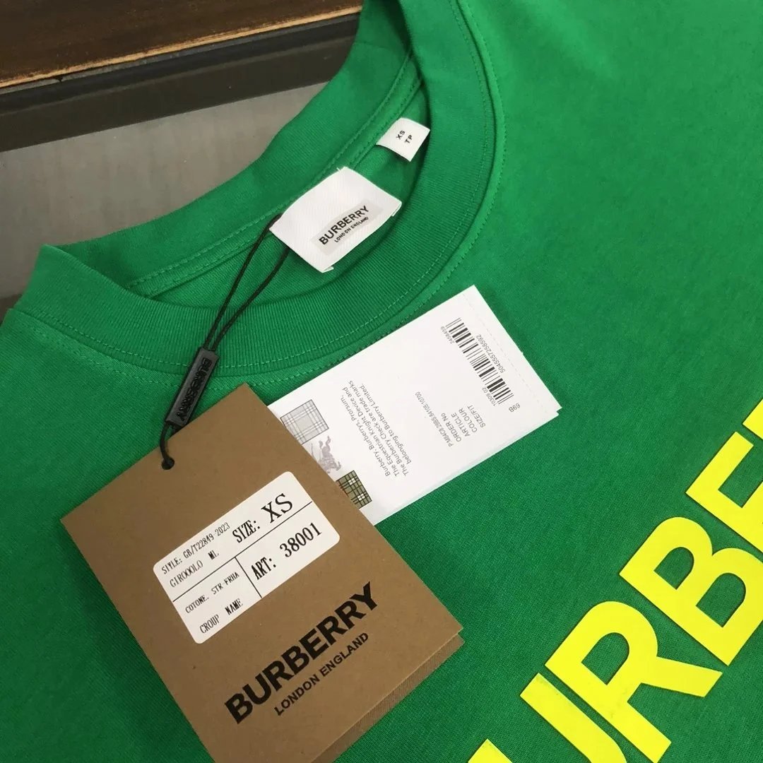 BUR*BERRY round Neck Short Sleeve T Shirt-0849