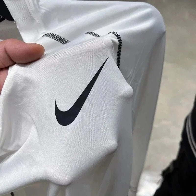 New sports bodysuit long sleeve men high elasticity base layer running fitness T Shirt Basketball Uniform Track and Field Training Top-0508